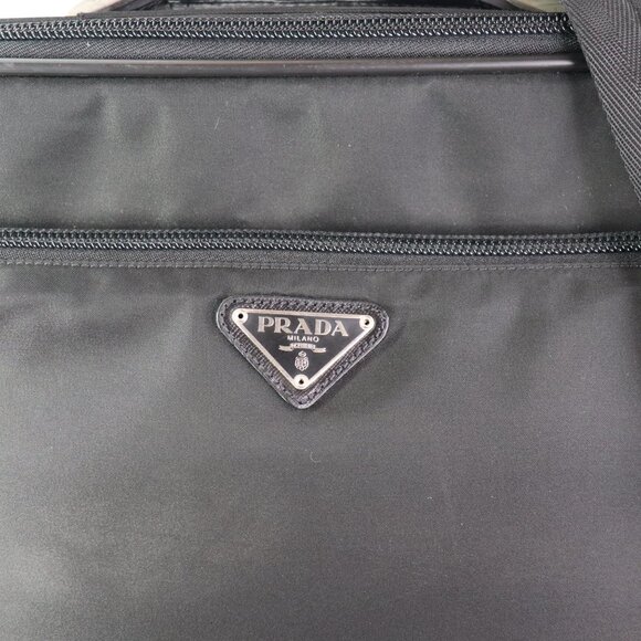 Prada nylon black computer messenger bag - Picture 3 of 16